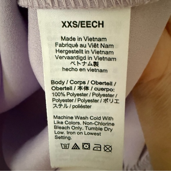 J. Crew Ruffle-neck Top in Lavender 365 Crepe Style #AW095 XXS - Picture 8 of 13